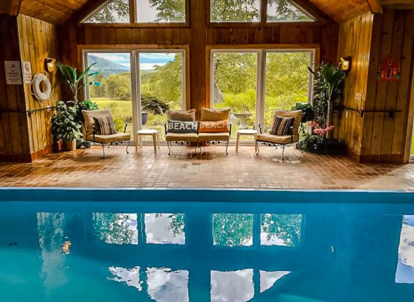 indoor private pool airbnb