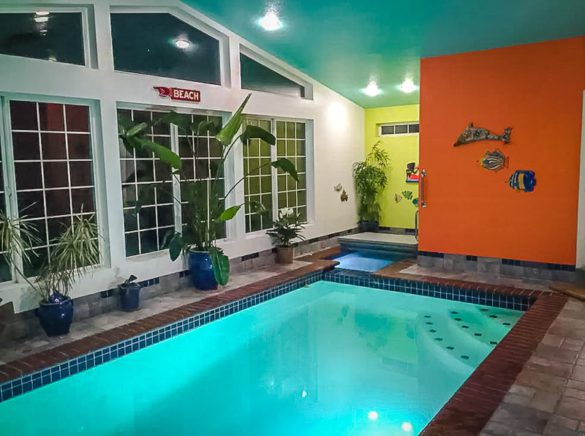 airbnb with indoor swimming pool