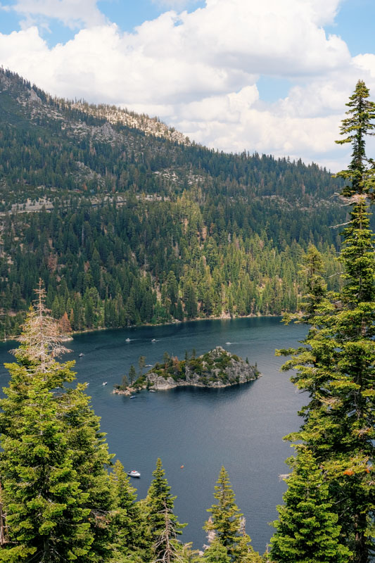 Emerald Bay State Park in winter is a a serene, snow-covered paradise.